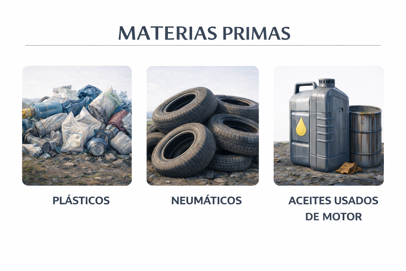 Materia prima: plástico industrial PE/PP